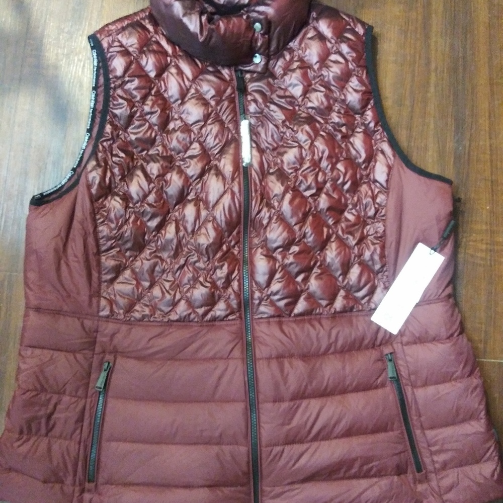 Calvin Klein Performance Red Down Vest Jacket 2X
